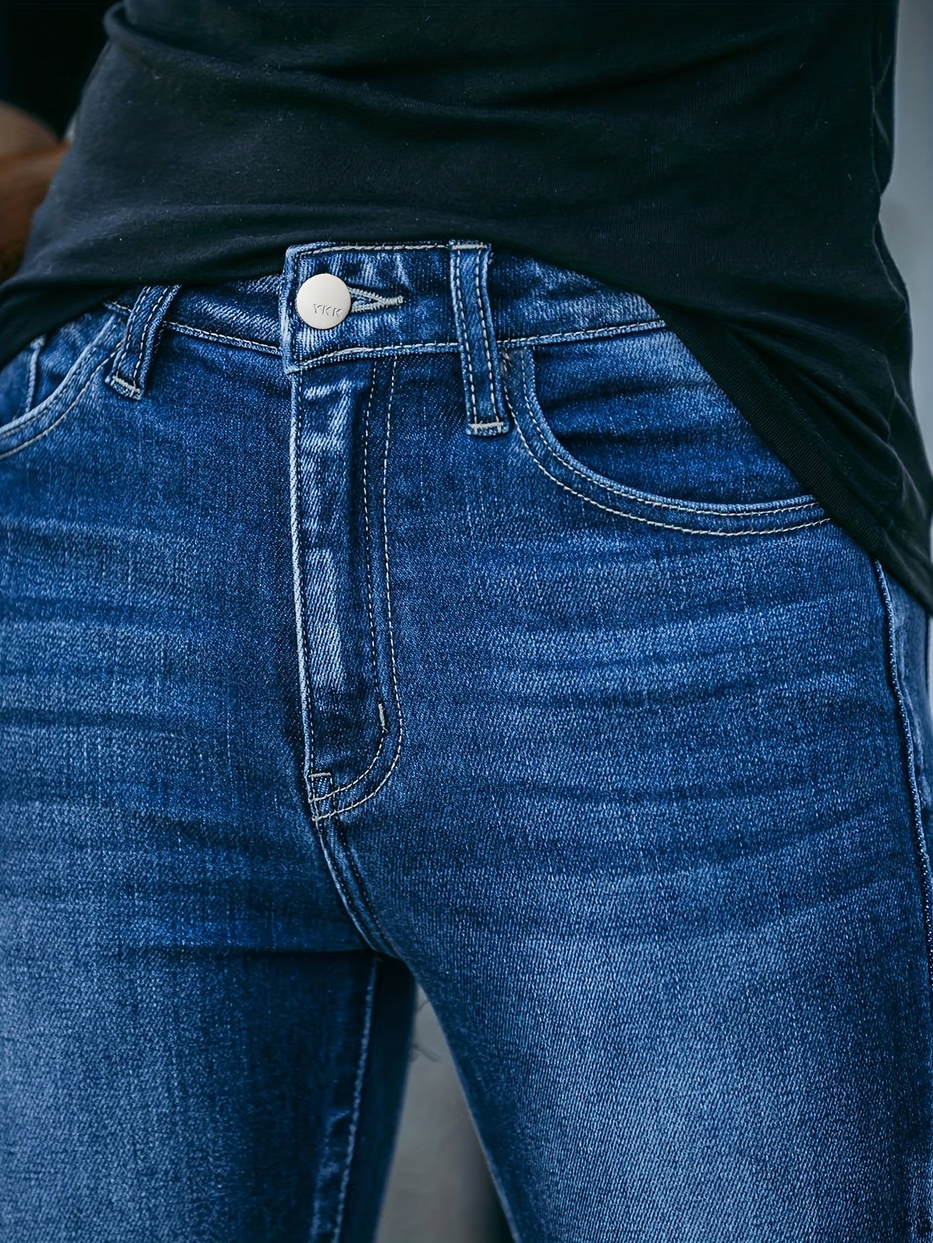 High Rise High Waist Curvy Skinny Jeans Women's Denim