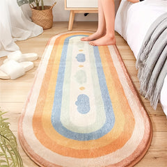 Warm Area Rug Hand Washable Floor Mat Fluffy Decorative Carpet