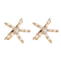 Starfish Pearl Hairpin Bridal Headpiece Wedding Party Jewelry