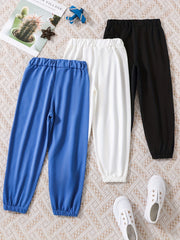 3pcs CALIFORNIA Boys Active Sweatpants Quick Drying Jogger Sports Pants
