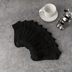 10 Pairs Soft Lightweight Low Cut Ankle Socks Women's Stockings & Hosiery