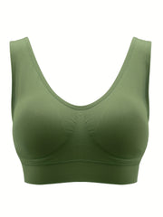 Seamless Ribbed Sports Bra