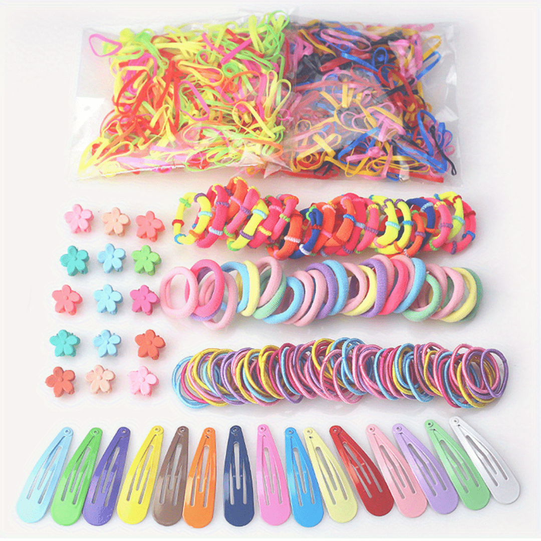 780pcs Children's Jewelry Hairpin Hair Card Set - Gift Boxed