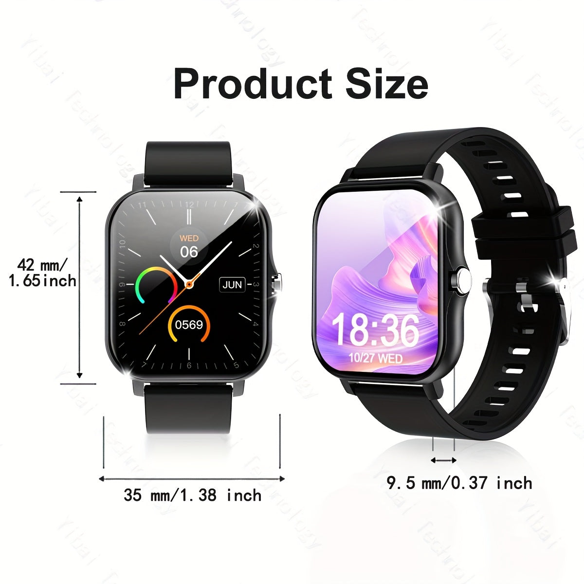 1.83 Inch HD Touch Sports Smartwatch - 100 Sport Modes - Fun Halloween Theme
