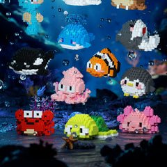 Marine Animal Building Blocks Set Educational Toy