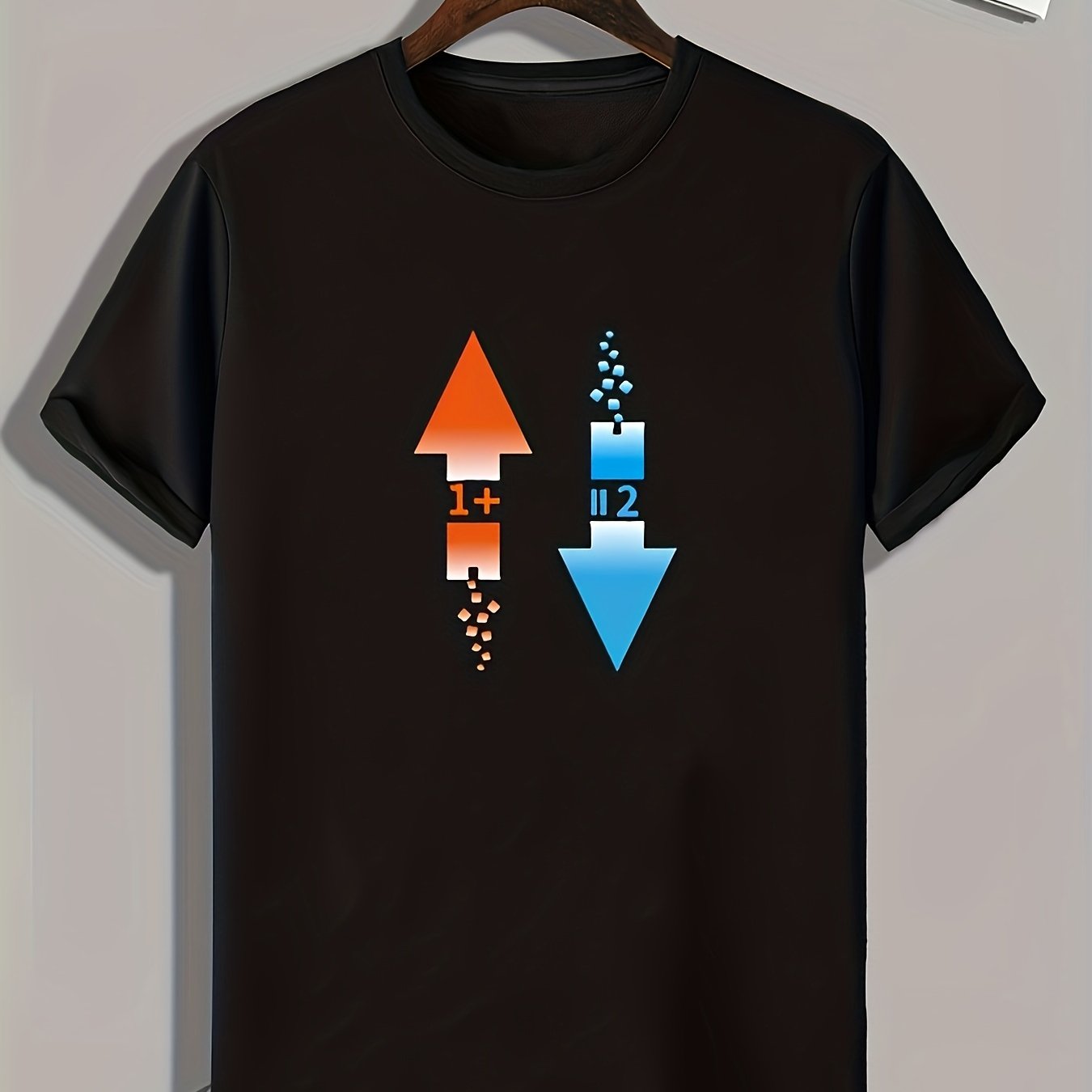 Arrows Pattern Print Men's Comfy Sports T shirt