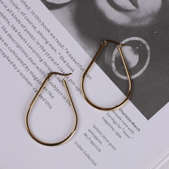 Glamorous 18k Plated Stainless Steel Earrings for Women and Girls