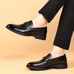 Men's PU Leather Loafer Shoes Non Slip Slip On Shoes