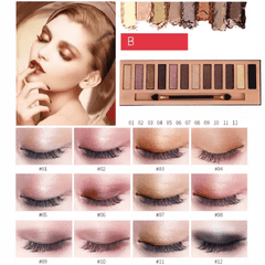 12 Colors Eyeshadow Palette Matte Shimmer for Women