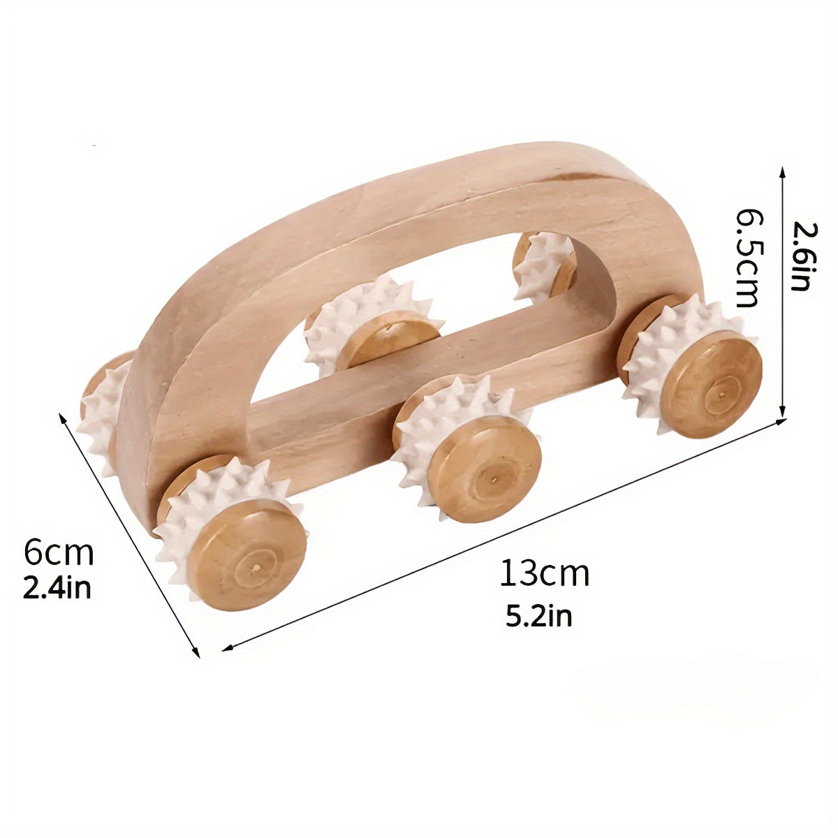 Wooden Roller Massager for Muscle Relaxation & Stress Relief