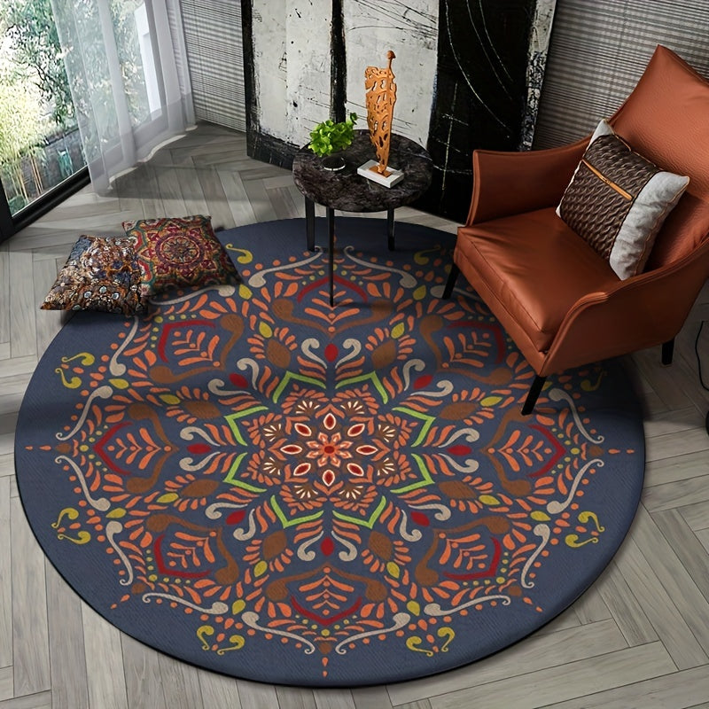 Floral Area Rug Non Slip for Living Room Bedroom Nursery Wear Resistant