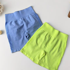 2pcs High Waist Yoga Shorts Tummy Control Skinny Running Workout Activewear