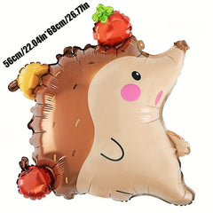 1PC Zoo Cartoon Animal Aluminum Film Balloon Snail Hedgehog Modeling Balloon