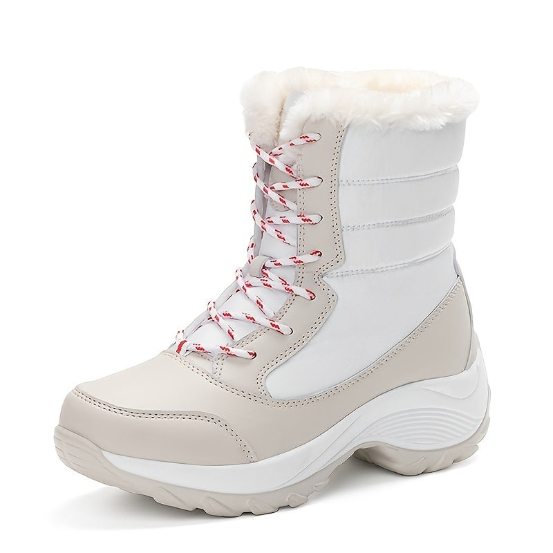 Women's Outdoor Snow Boots Warm Plush Lined Winter Insulated Shoes