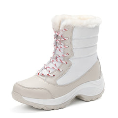 Women's Outdoor Snow Boots Warm Plush Lined Winter Insulated Shoes