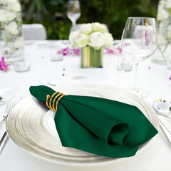 6 Soft Polyester Napkins for Weddings and Parties