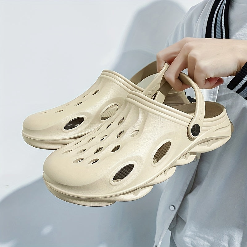 Men's Breathable Slip On Clog Sandals Casual Outdoor Walking Slippers