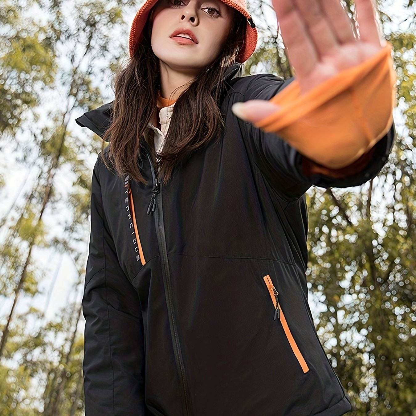 Windproof Waterproof Hooded Jacket Outdoor Sports Activewear