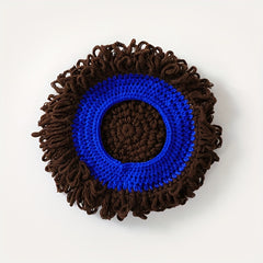 Knitted Wig Cap Curly Hair Wig Hat Cap for Men and Women