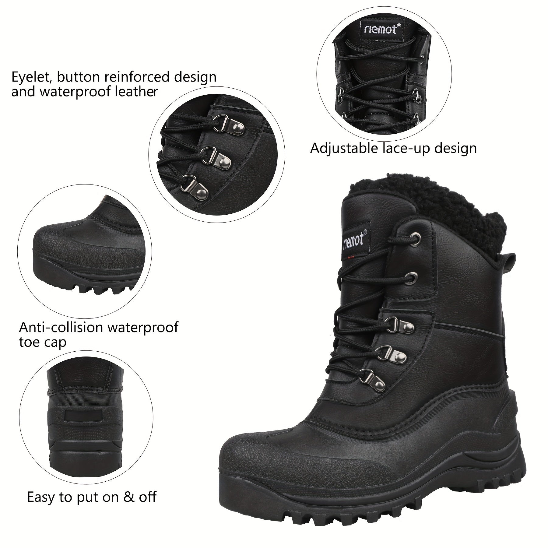 Women's Snow Boots Anti Slip Waterproof Outdoor Shoes Winter Snow Boots