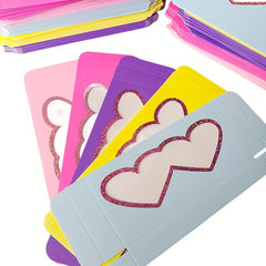 5pcs 3D Heart Mink Eyelashes False Eyelashes with Box