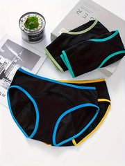 4 Pack Plus Size Sexy Panties Set Women's Plus Leak Proof Period