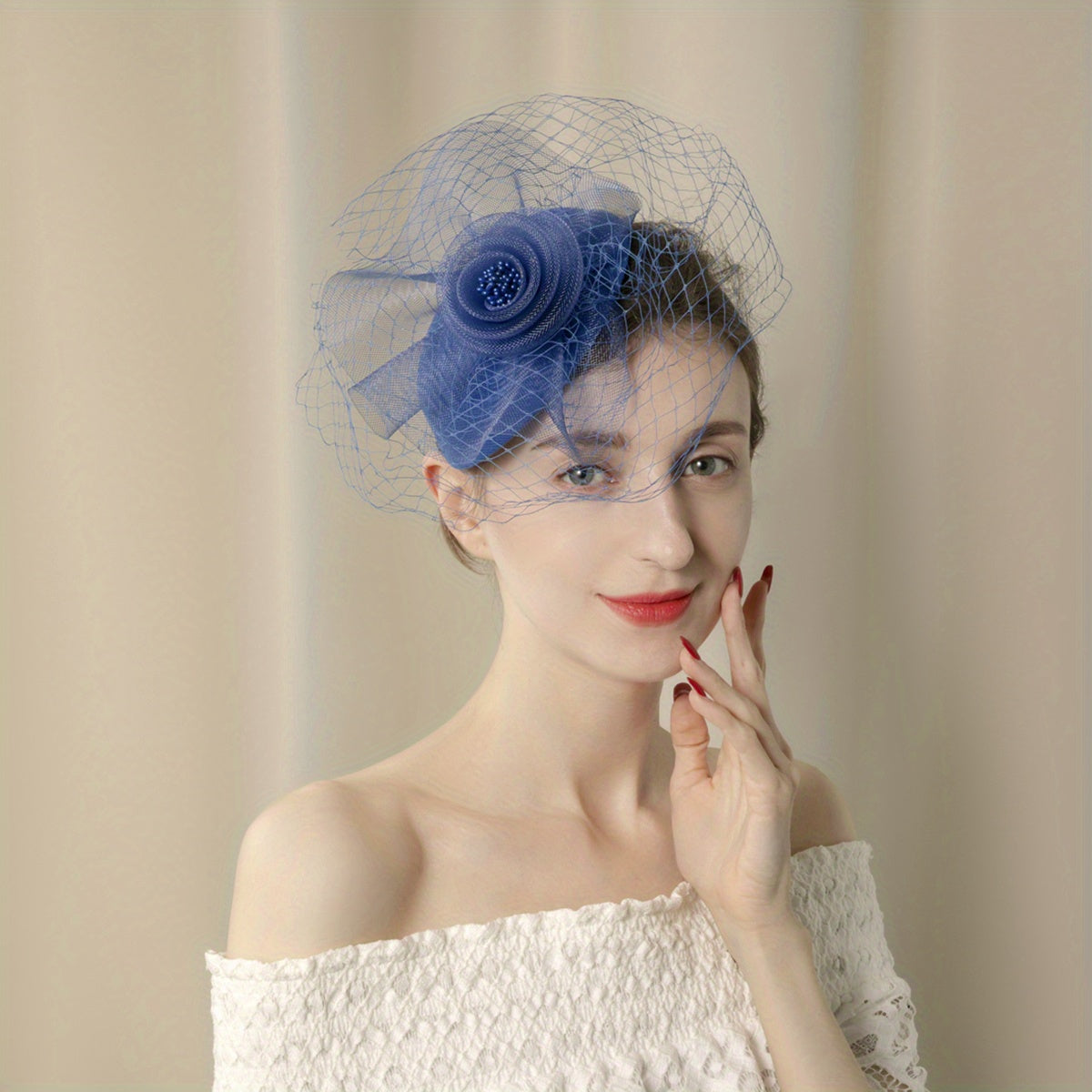 Women Flower Hair Clip Duck Billed Clip