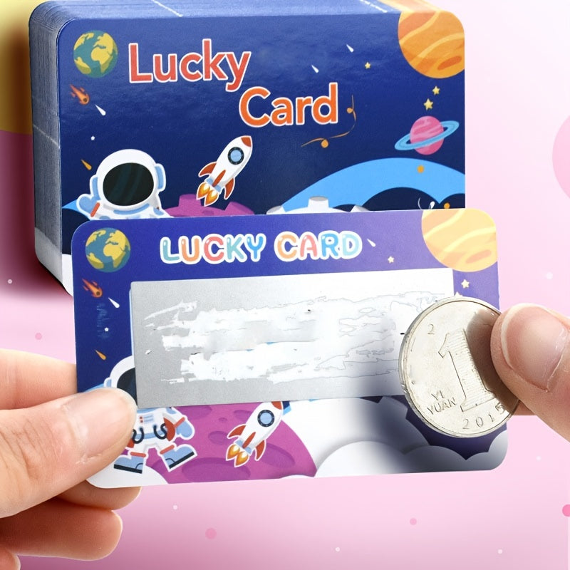 5pcs Scratch Card Stickers DIY Small Cards Self Adhesive Labels