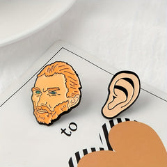Anime Bearded Man Brooch Pin for Backpack Clothing and Hat