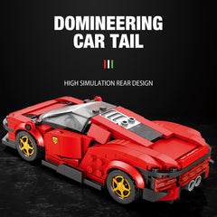 275pcs Red Sports Car Building Blocks Set for Racing Enthusiasts