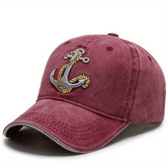 Soft Cotton Men's Denim Baseball Cap 3D Embroidery Outdoor Sports Cap