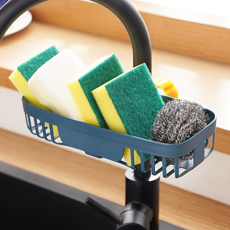 Kitchen Faucet Rack Sink Drain Storage Sponge Brush Holder