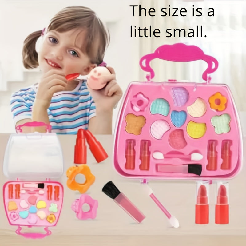 Kids Princess Makeup Box Set Girls Play House Toys Safe Non-toxic
