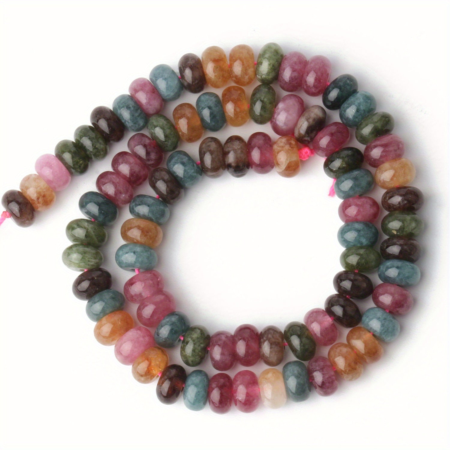 8x5mm Abacus Shape Jade Stone Beads for Jewelry Making