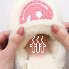 Kids Cartoon Slip On Slippers - Warm Soft Indoor Slippers