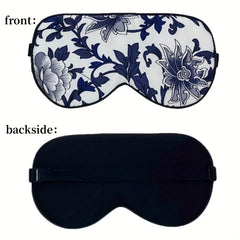 Plant Flower Pattern Eye Mask Blackout Blindfold Breathable Sleep Eye Mask