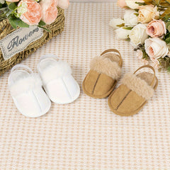 Cozy Fleece House Shoes For Baby Girls