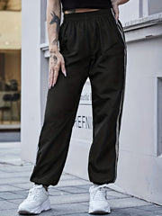 Casual Elastic Waist Sweatpants Joggers Pants Women's Clothing