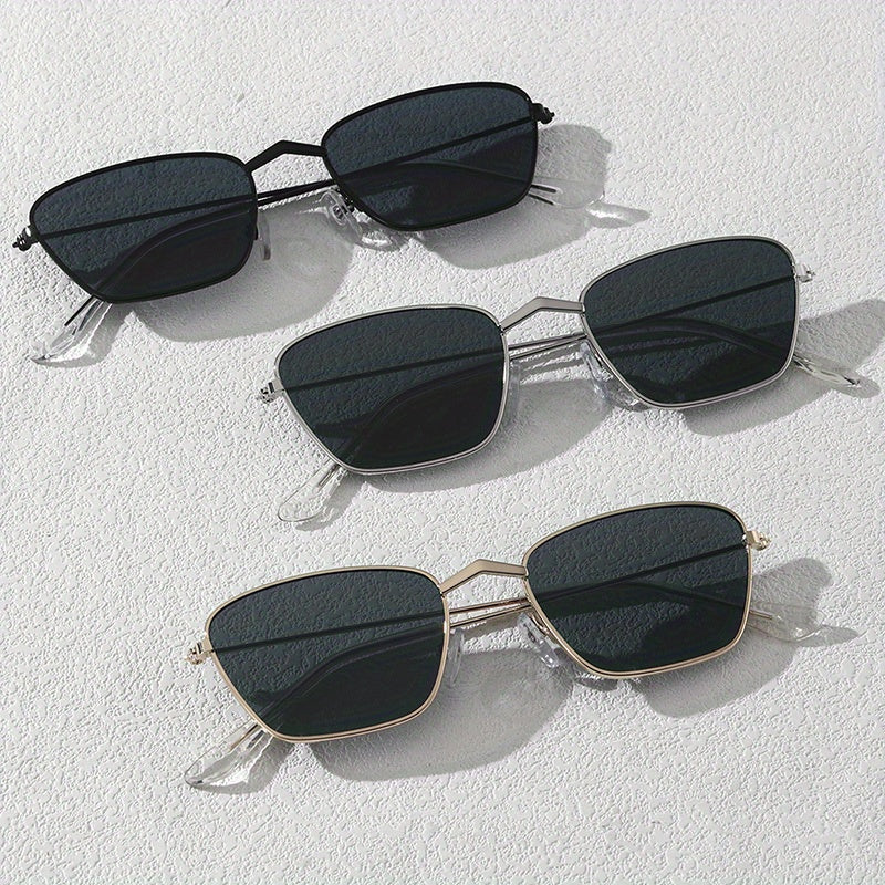 3 Pairs Men's Sunglasses UV Resistant for Holiday Party