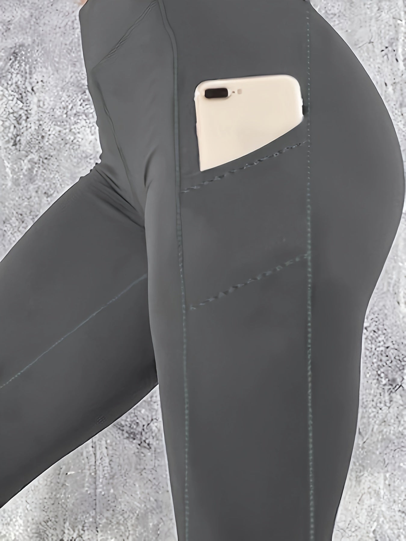 High Waist Yoga Leggings Pocket Tummy Control Workout Pants