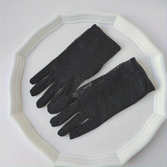 Lace Flower Gloves Elastic Thin Breathable Outdoor Driving Riding Gloves