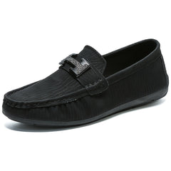 Men's Letter Decor Moccasin Loafer Shoes Non-slip Slip On Spring Summer