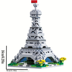 Paris Eiffel Tower Building Blocks Set Puzzle Toy