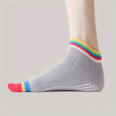 Colorful Five Toe Split Dance Socks Soft Comfortable Sweat Absorbent