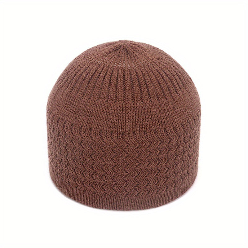 Striped Knitted Beanie Solid Women Lightweight Skull Cap Chemo Hats