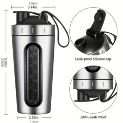 28oz Stainless Steel Protein Shaker Bottle with Shaker Ball