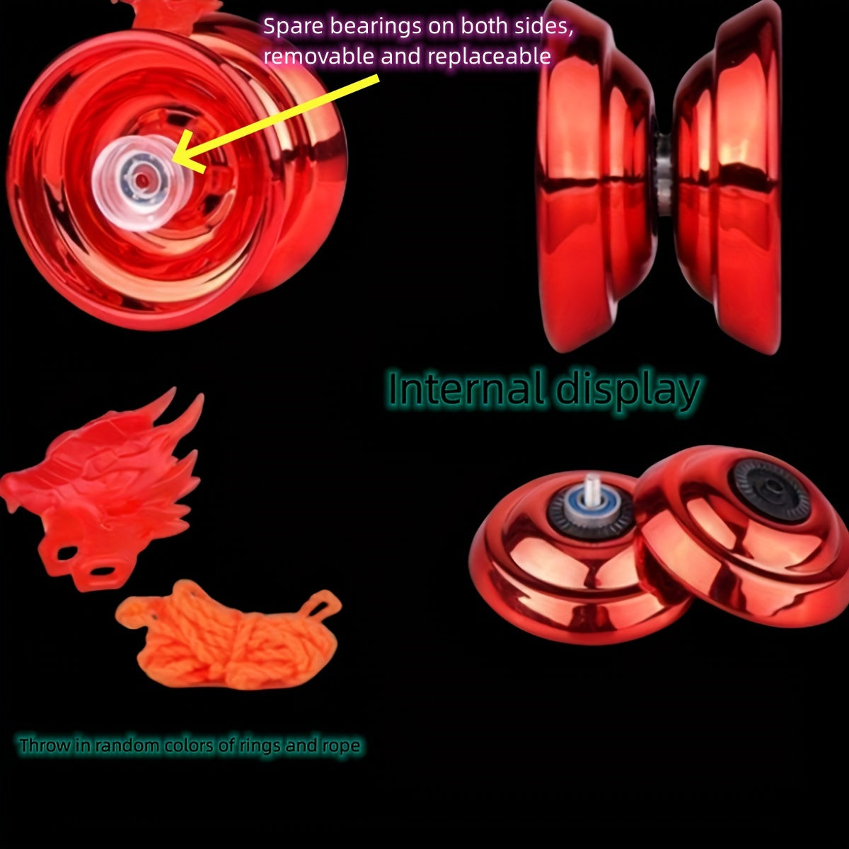 Metal Yo yo Ball Outdoor Sports Toys Party Supplies