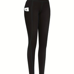 Solid High Rise Fitness Leggings
