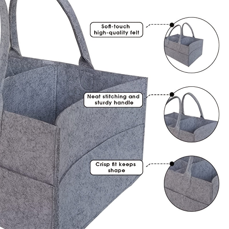 Portable Car Travel Organizer Diaper Caddy Nursery Storage Bin Tote Bag