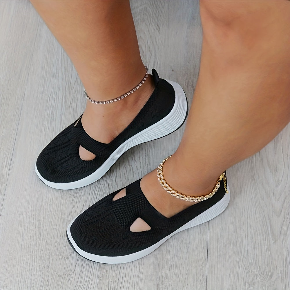 Women's Casual Breathable Knit Slip-On Sneakers